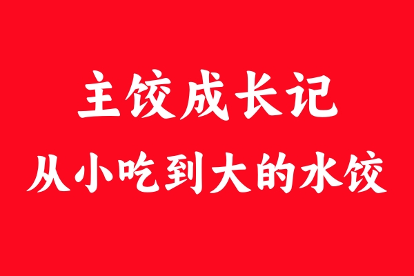主餃成長(zhǎng)記：水餃陪伴的美味時(shí)光